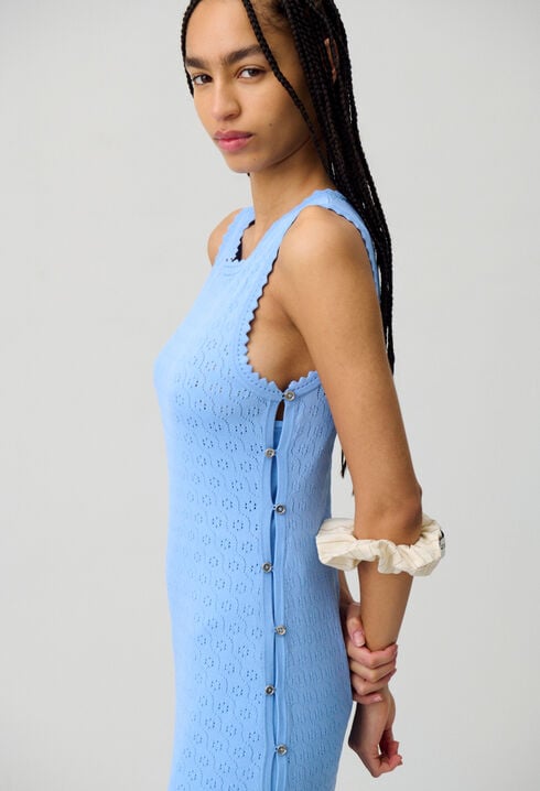Robe mi-longue en maille