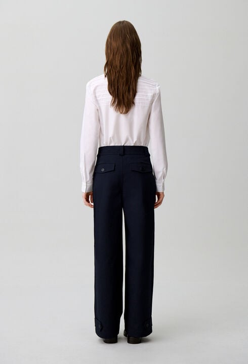 Pantalon gabardine coton