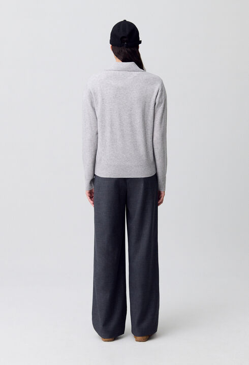 Pull polo laine