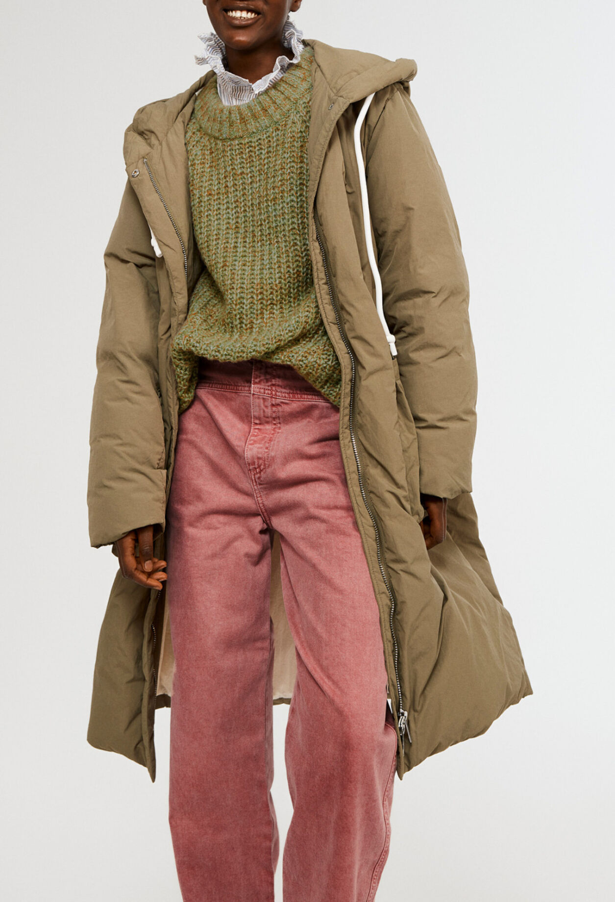 Parka longue en duvet