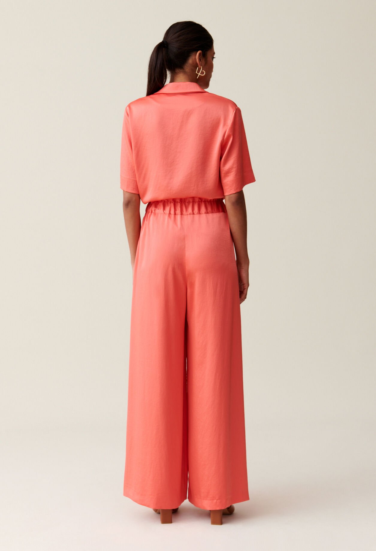 Pantalon fluide satiné 