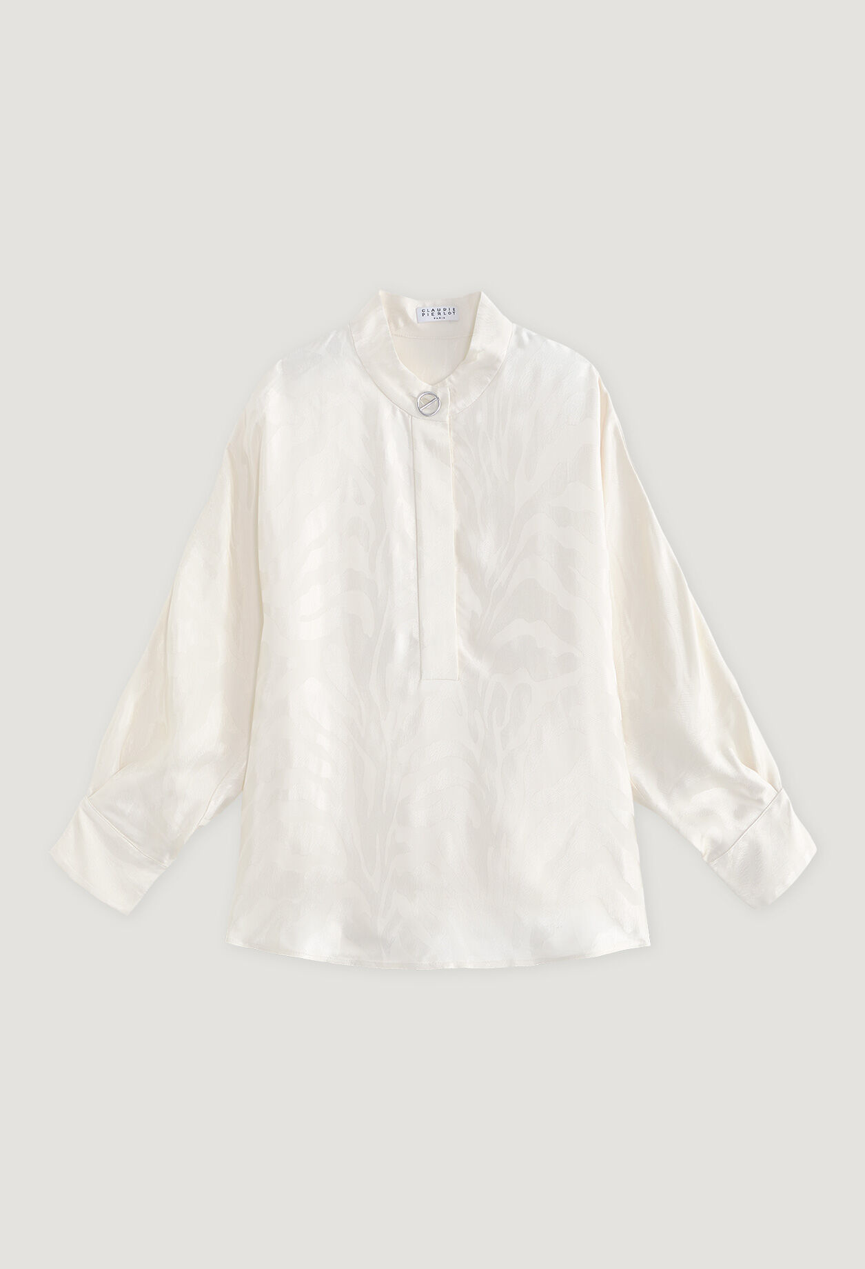 Blouse écrue satinée