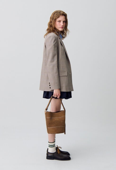 Sac seau Solveig suède