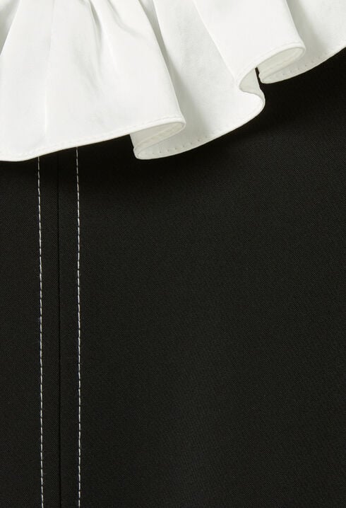 Robe courte col