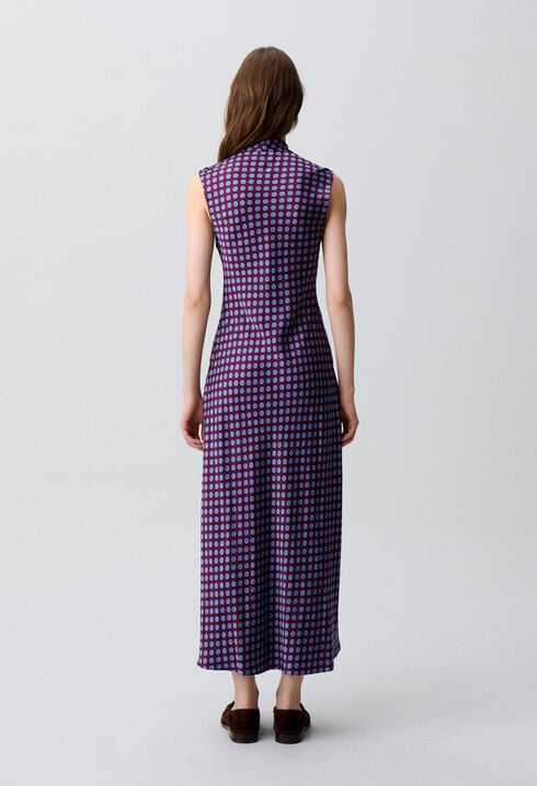 Robe fluide longue dentelle