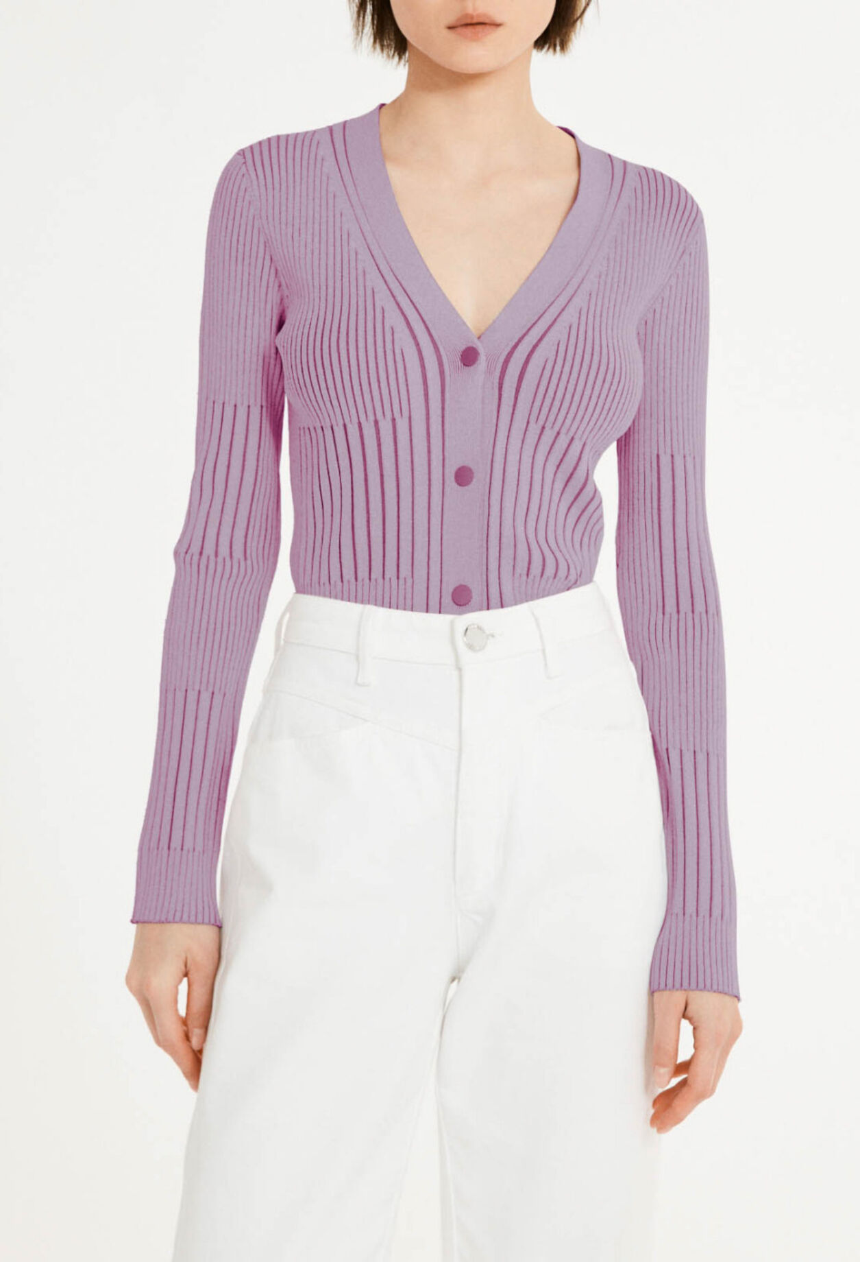 Cardigan bicolore