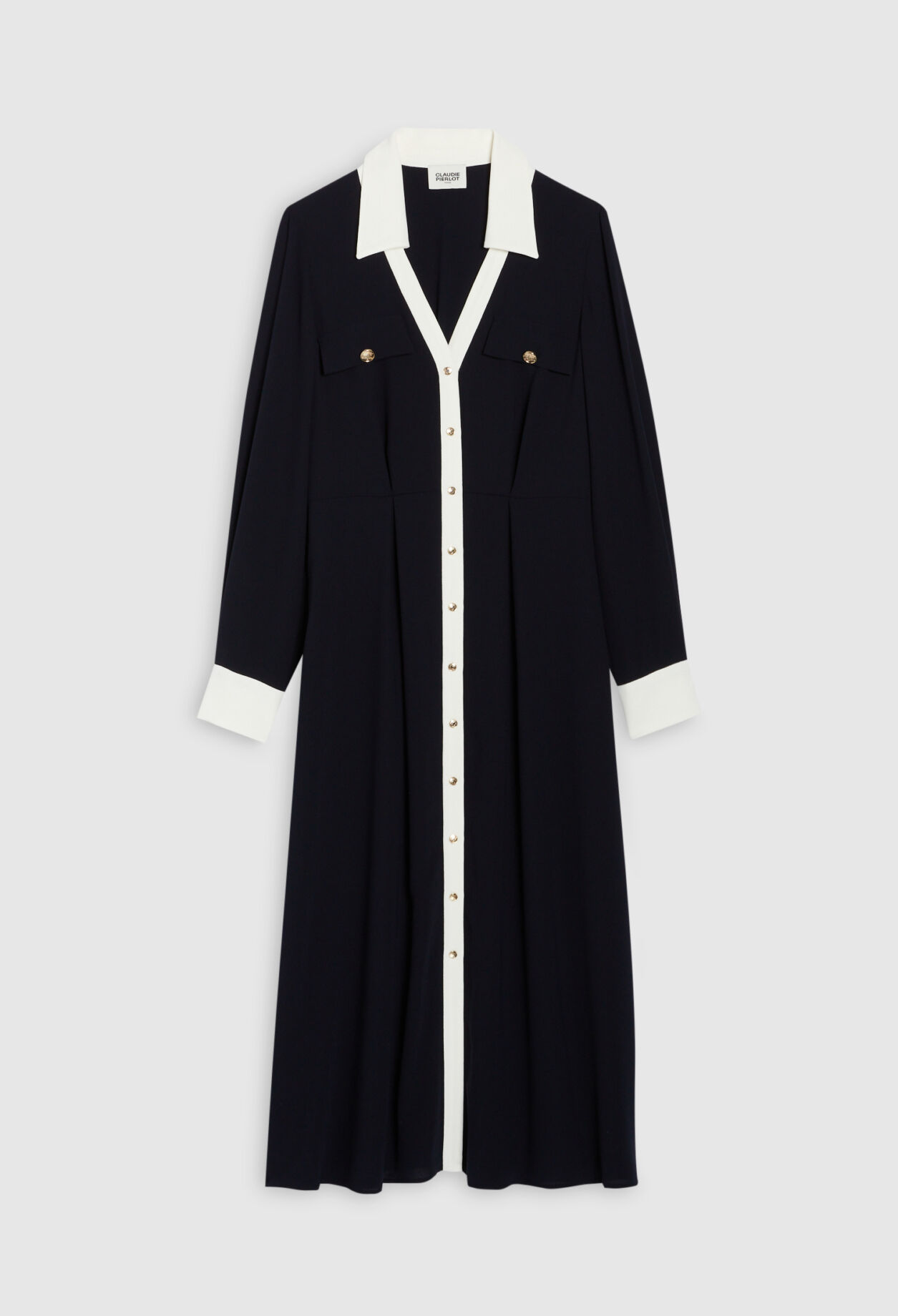 Robe midi marine