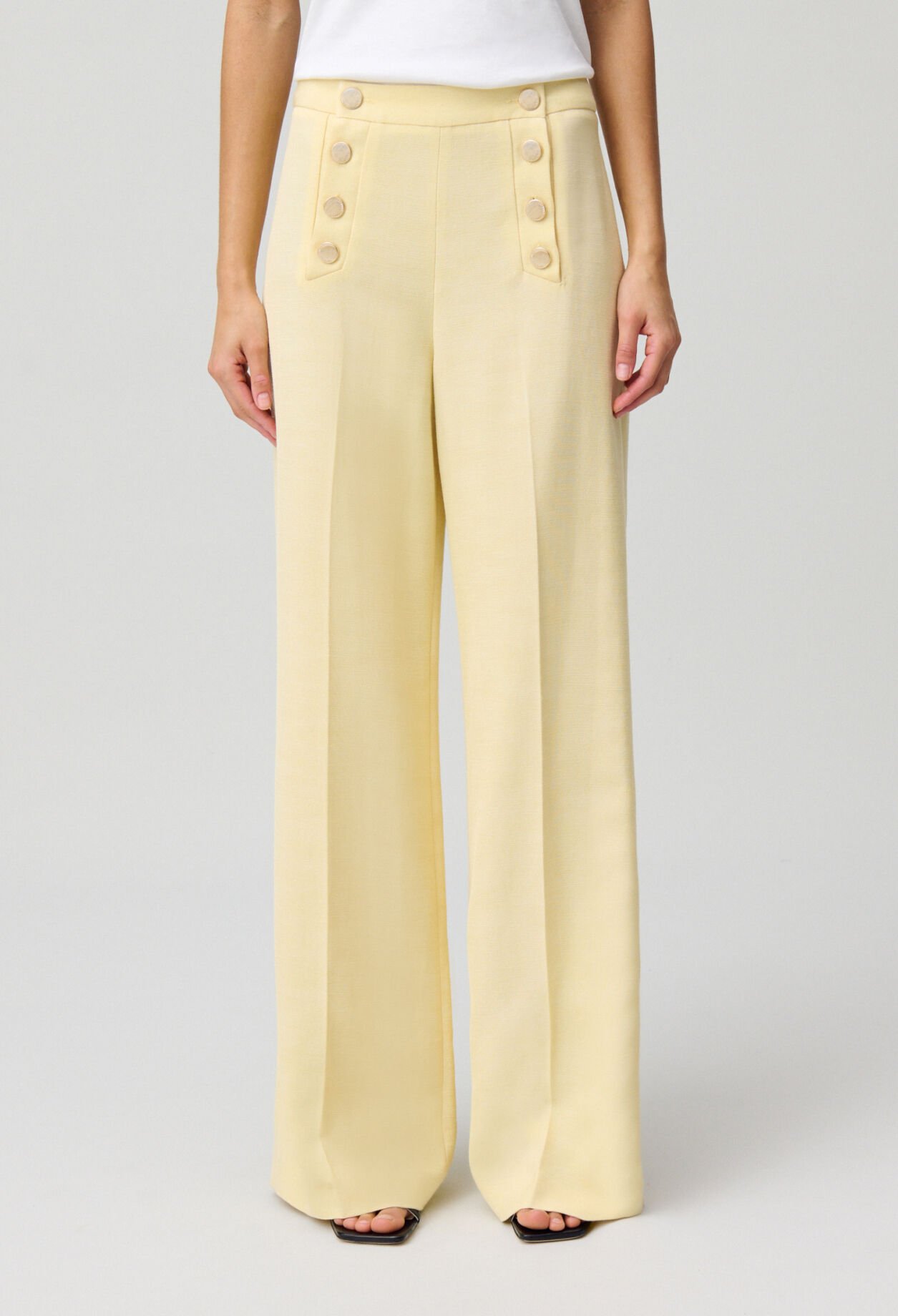 Pantalon droit à pont