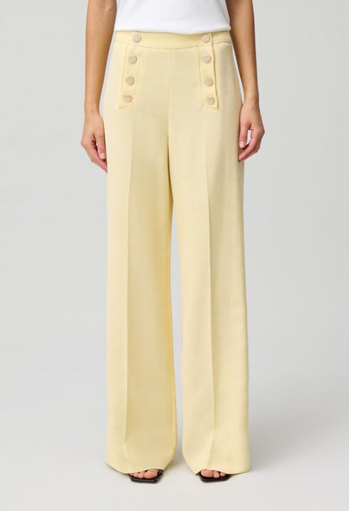 Pantalon droit à pont