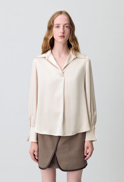 Blouse fluide plissée