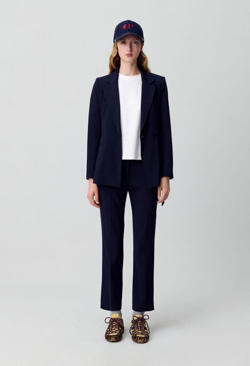 Veste tailleur ceinturée