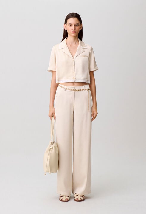 Chemise satin&eacute;e