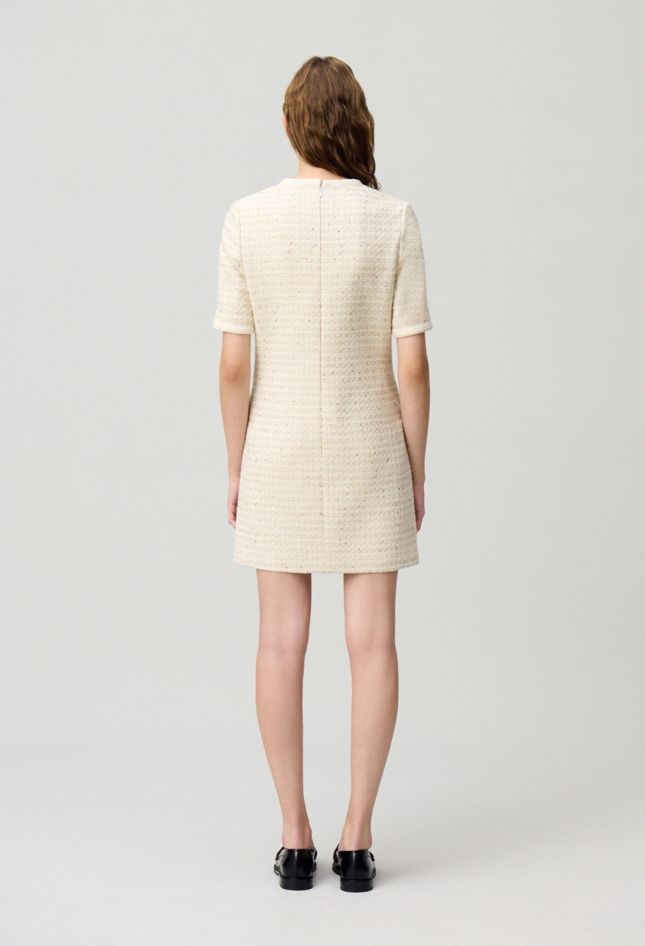 Robe courte tweed