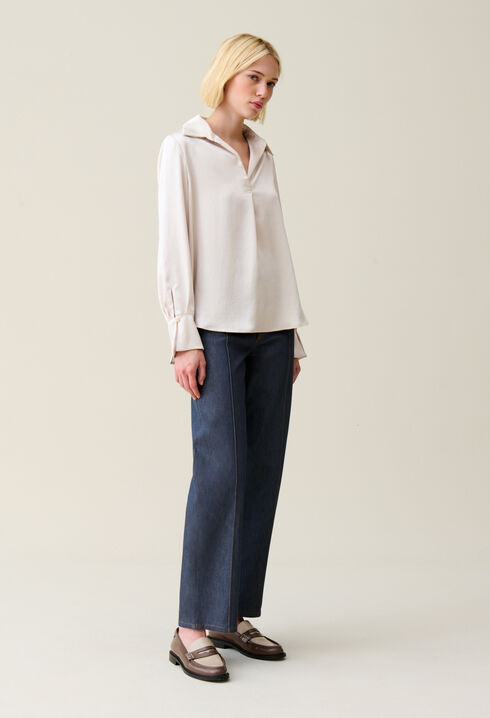 Blouse fluide plissée