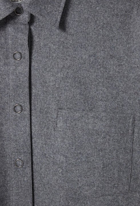 Surchemise oversize gris