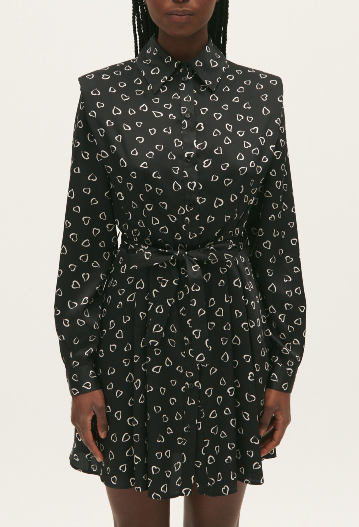 Robe courte imprimé cœurs