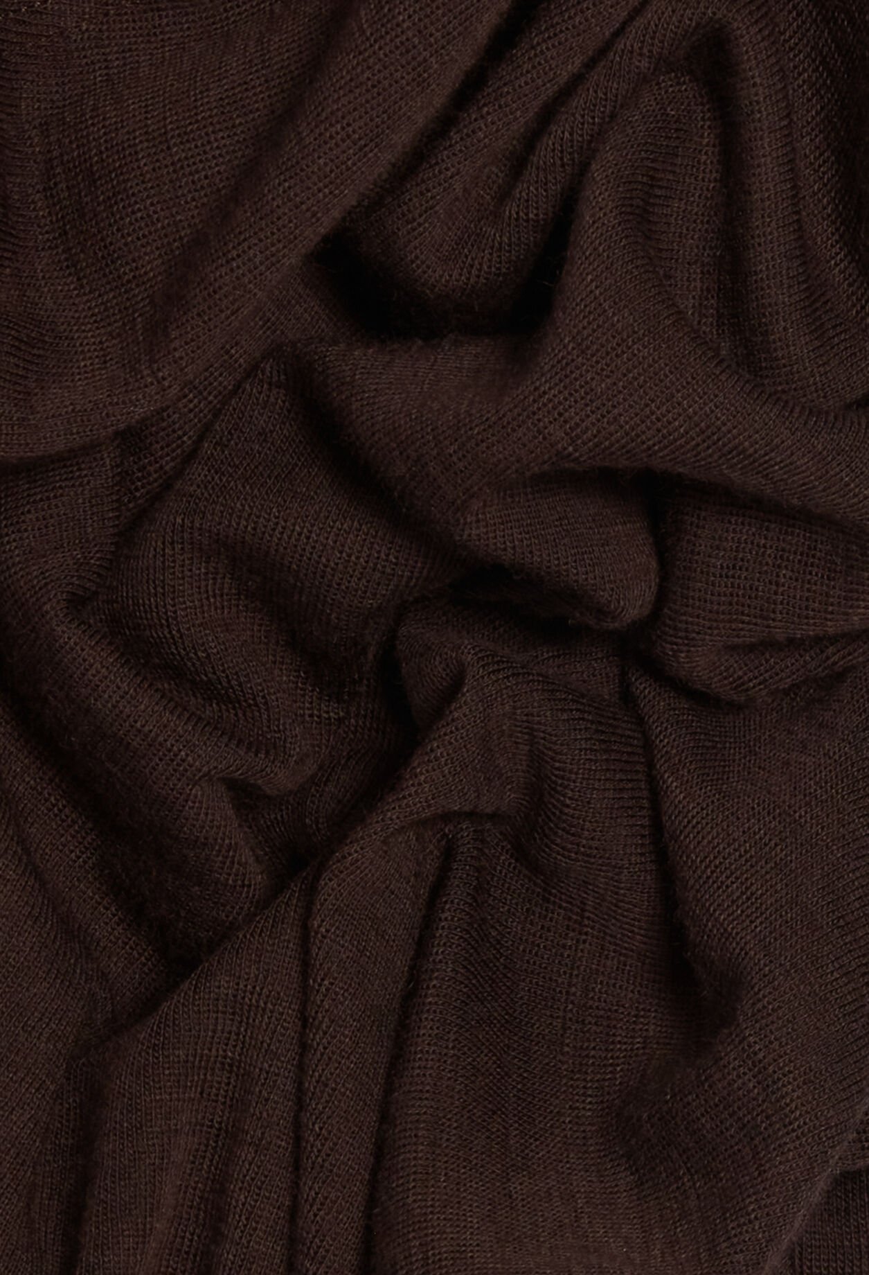 T-shirt laine chocolat 