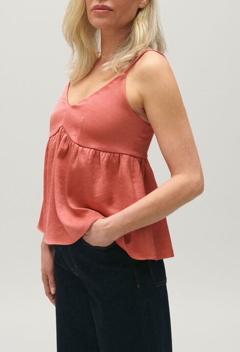 Top bretelles terracotta