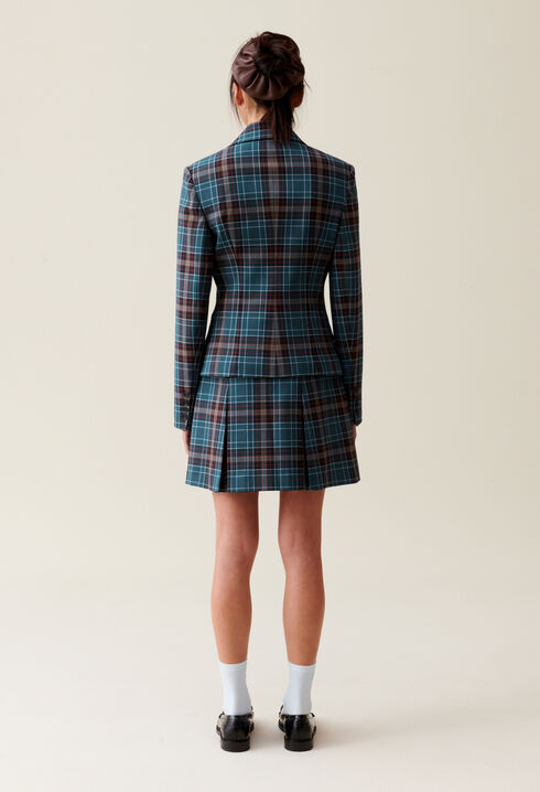 Veste tailleur carreaux