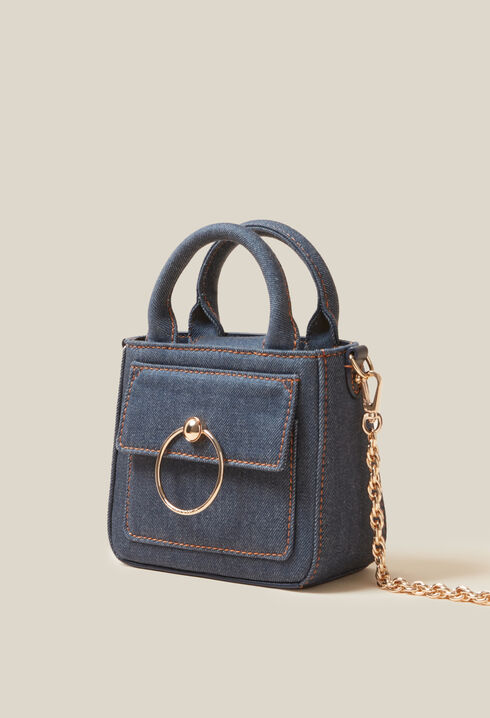Mini sac Anouck denim chaîne