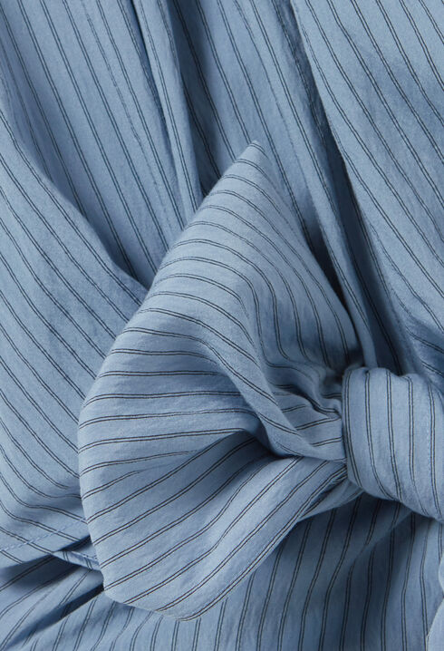 Blouse cache-cœur rayée