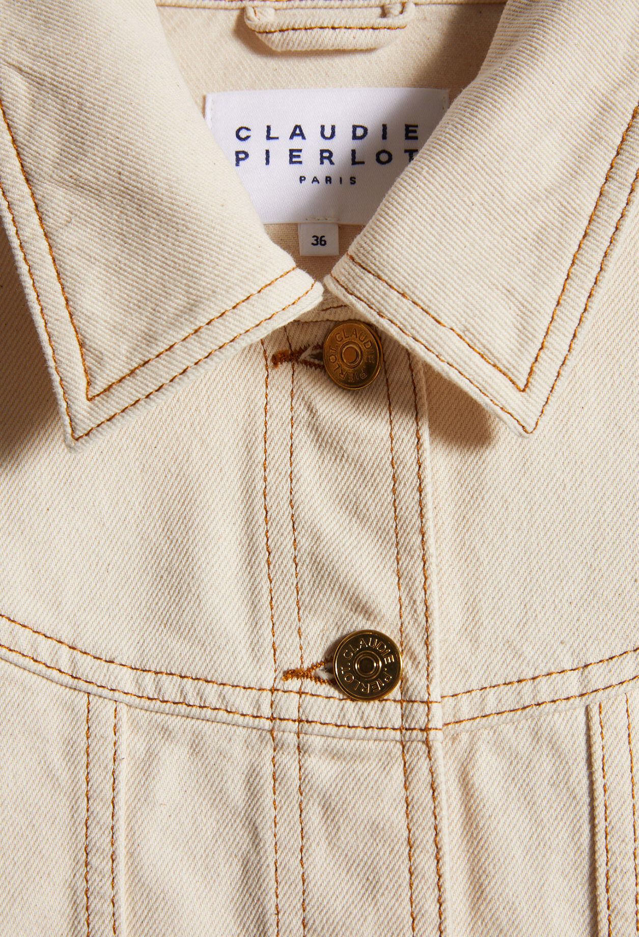 Veste courte en denim économe en eau