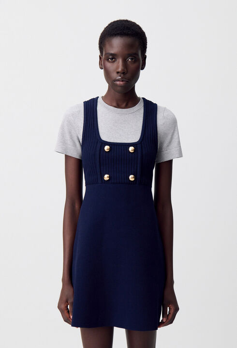 Robe maille courte tshirt