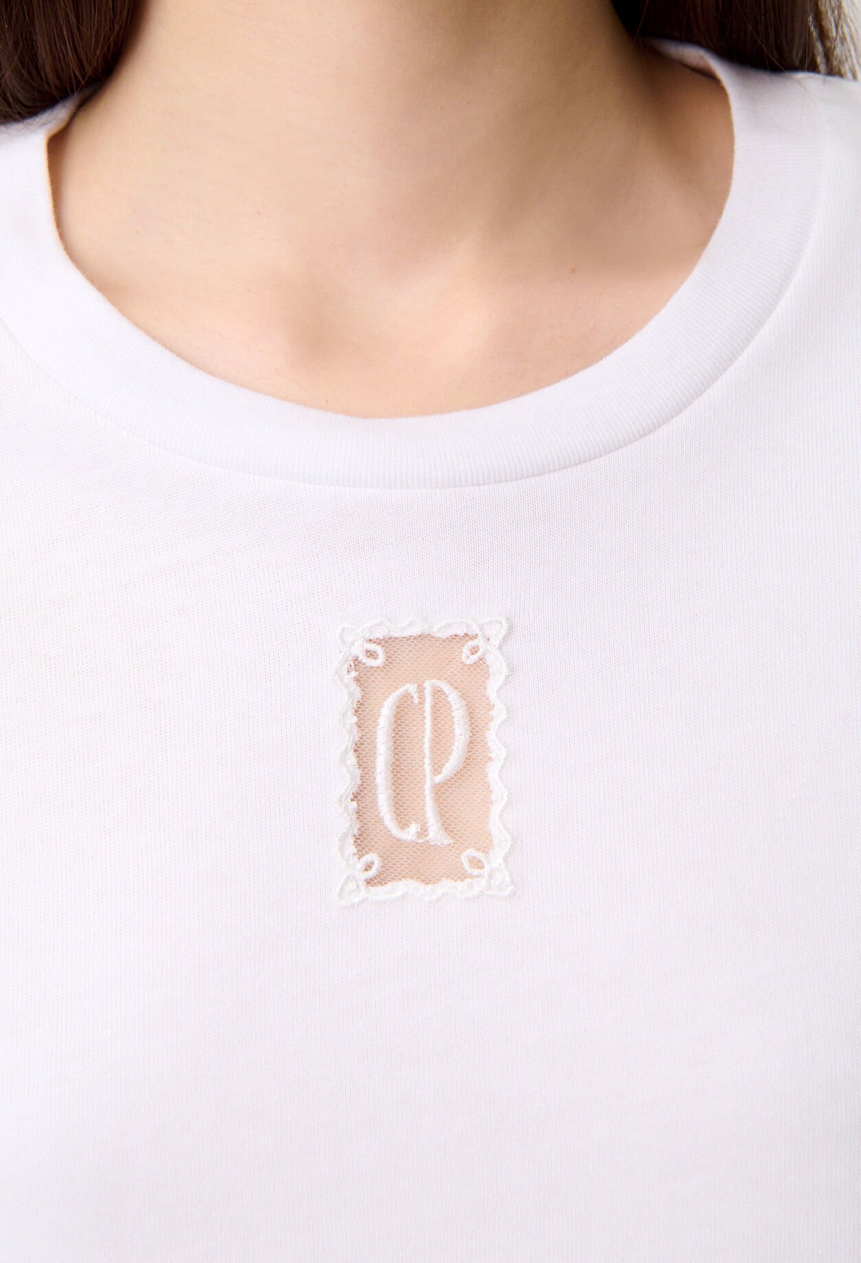 T-shirt coton large court