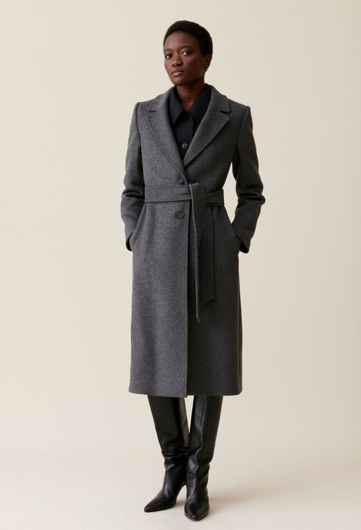 Manteau oversize ceinture 2025