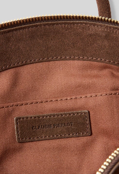 Sac &agrave; main cuir velours souple