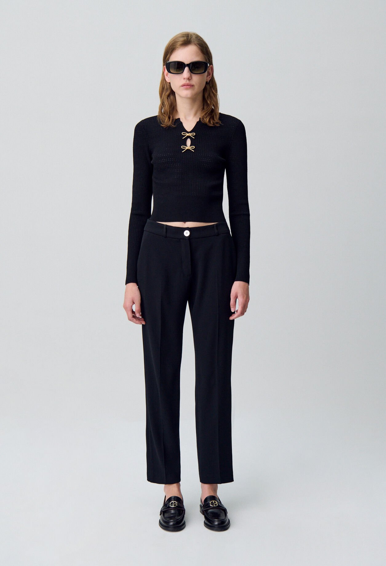 Pantalon tailleur cigarette