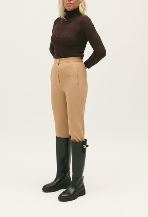 Pantalon taille haute slim