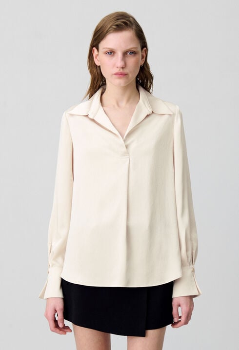 Blouse fluide plissée
