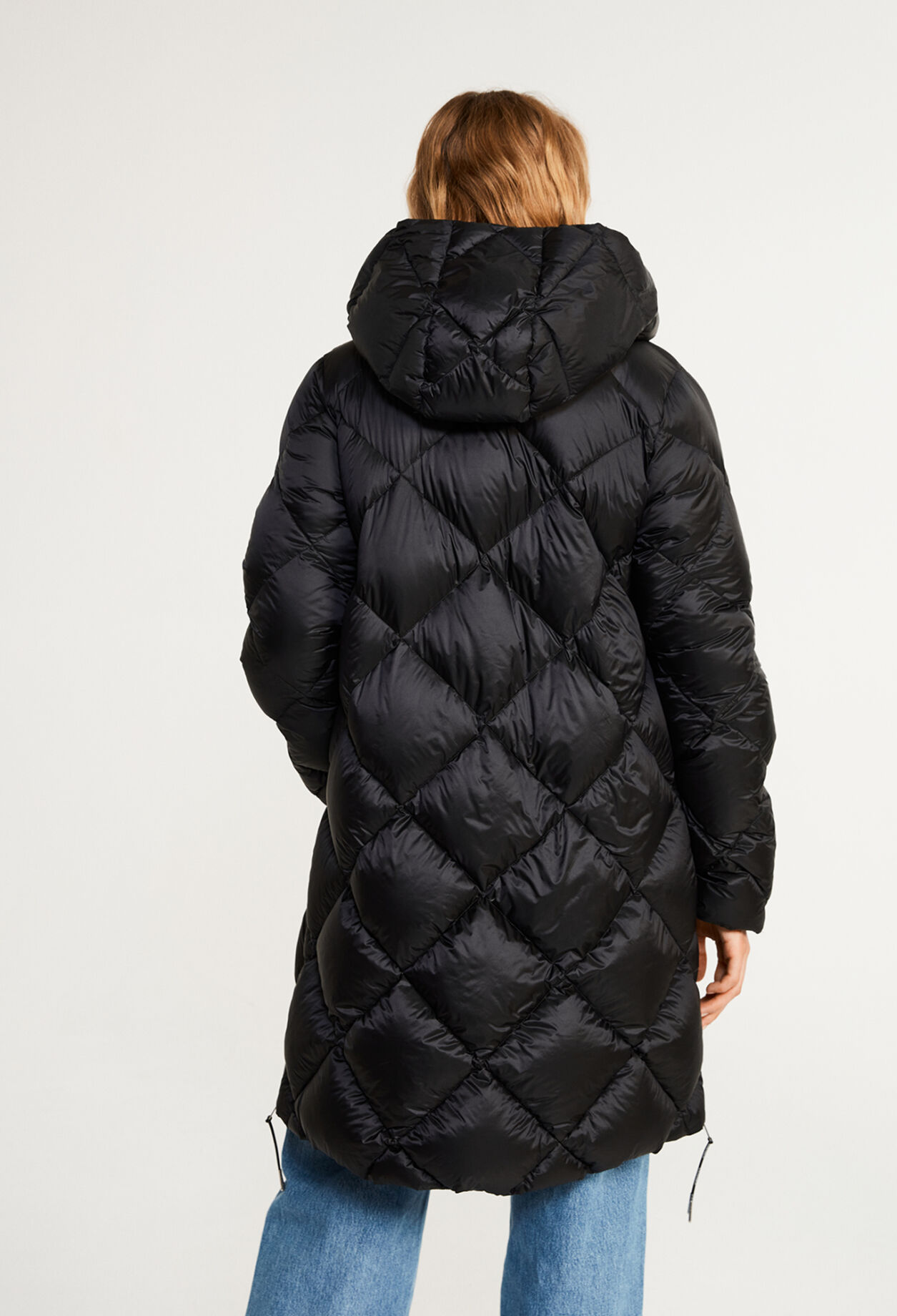 Doudoune longue polyester recyclé