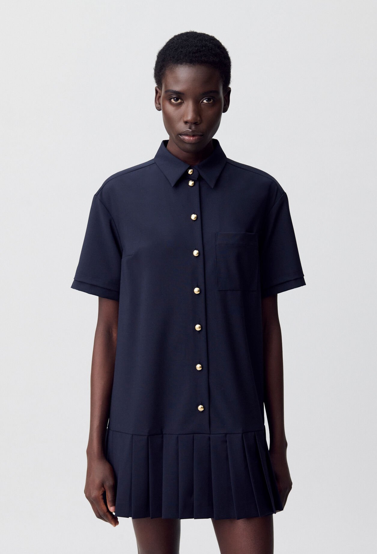 Robe courte chemise