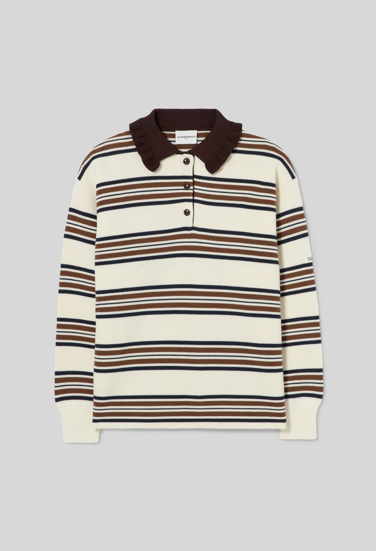 Pull polo large ray&eacute;