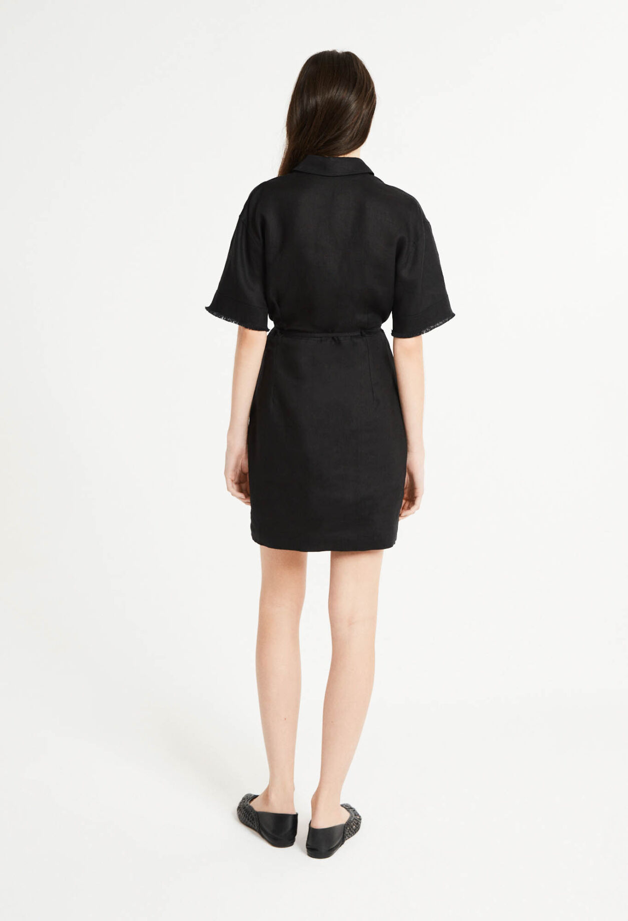 Robe courte en lin