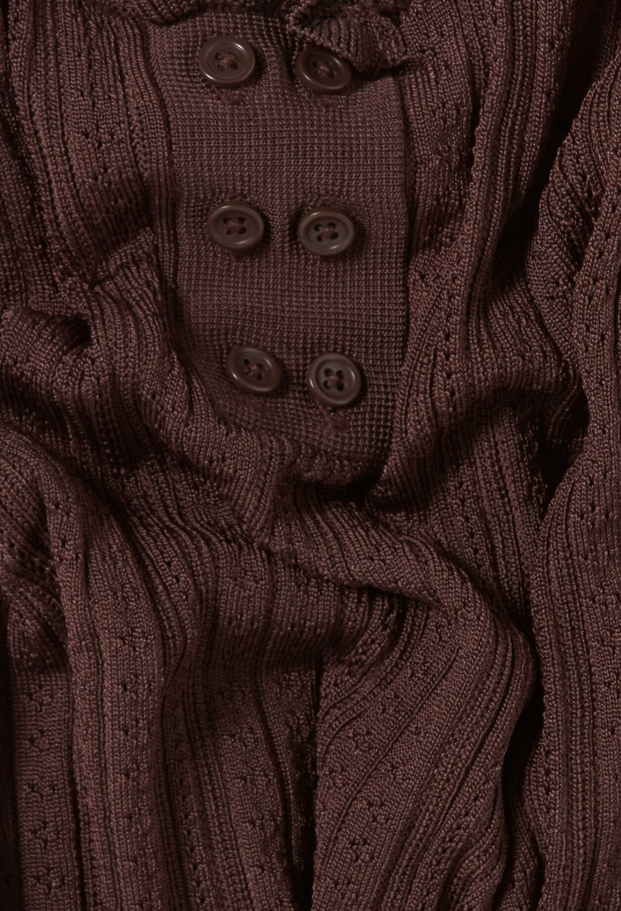 Débardeur maille pointelle volant