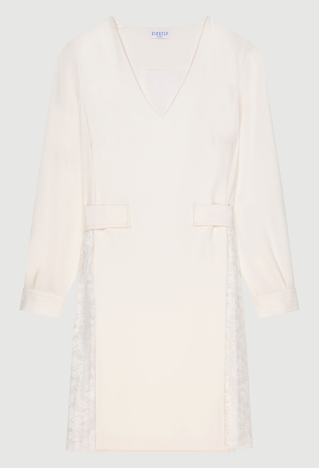 Robe avec empiècements de dentelle