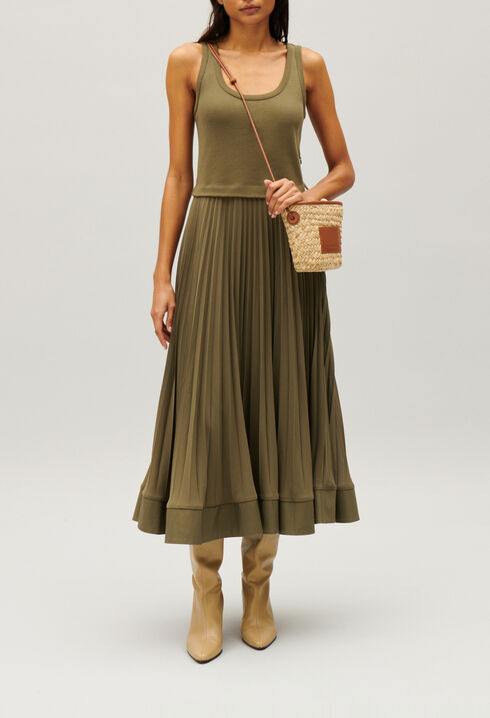 Robe longue trompe l'&oelig;il