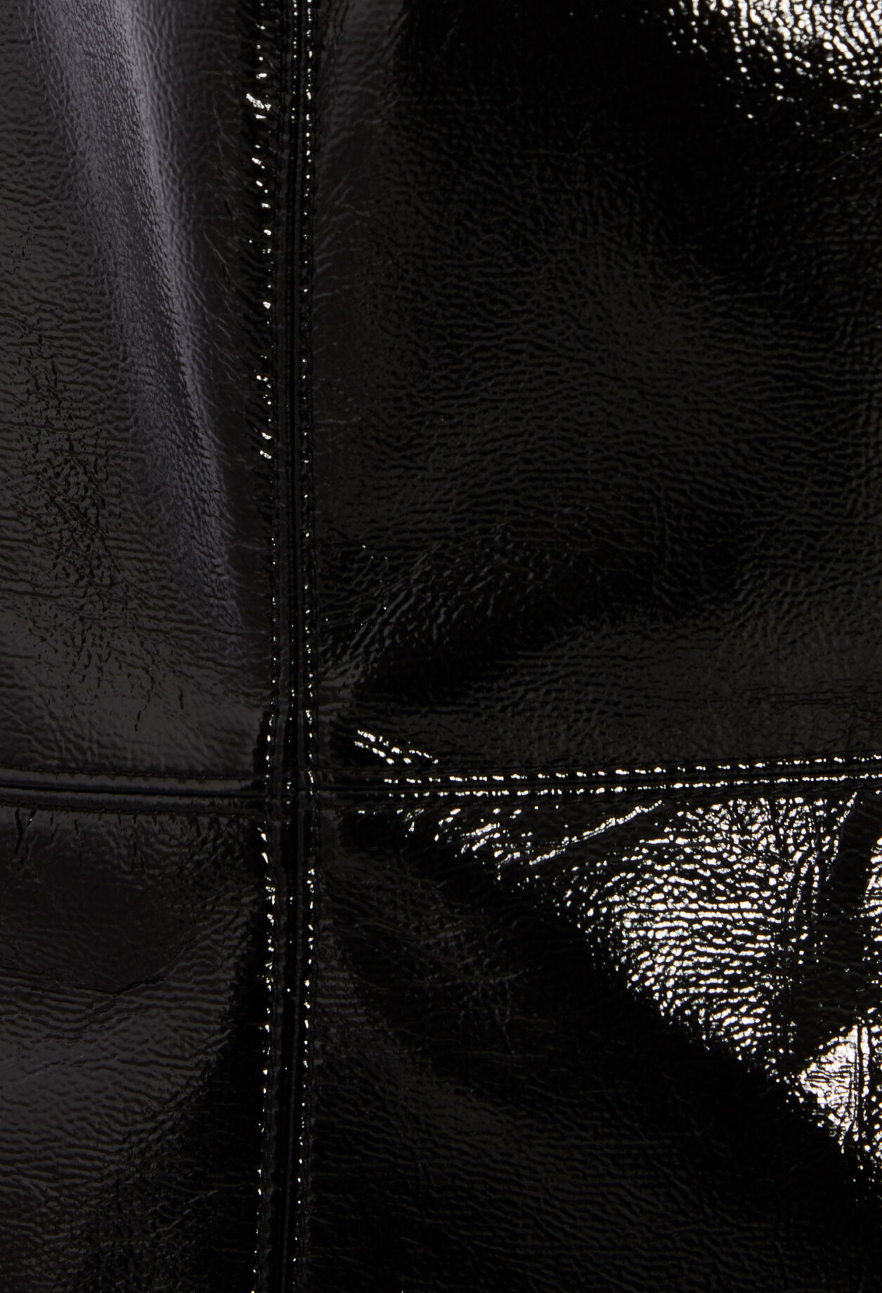 Robe courte vinyle noire