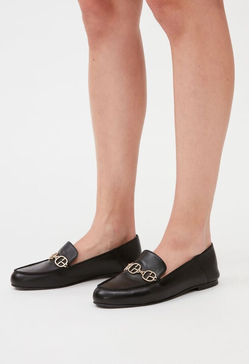 Mocassins cuir noir