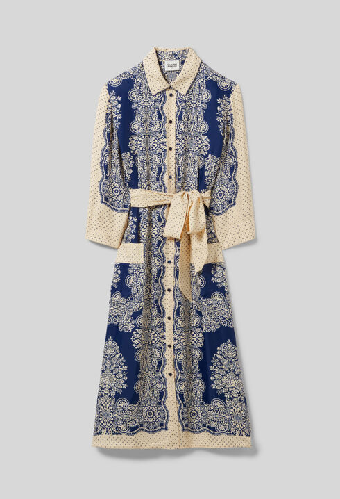 Robe longue imprimée