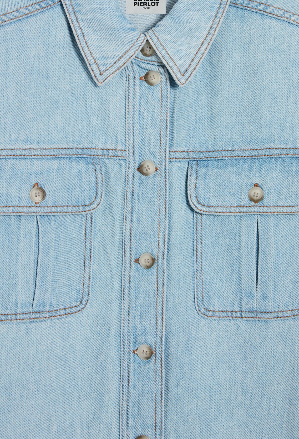 Chemise fluide bleue