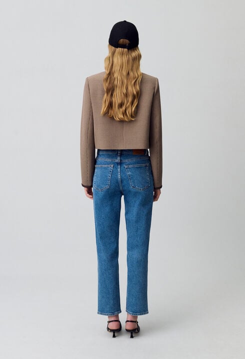 Jean Toto slim 7/8ème bleu délavé