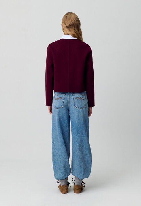 Veste courte laine