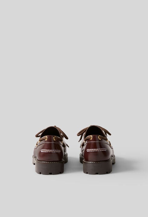 Chaussures bateau cuir