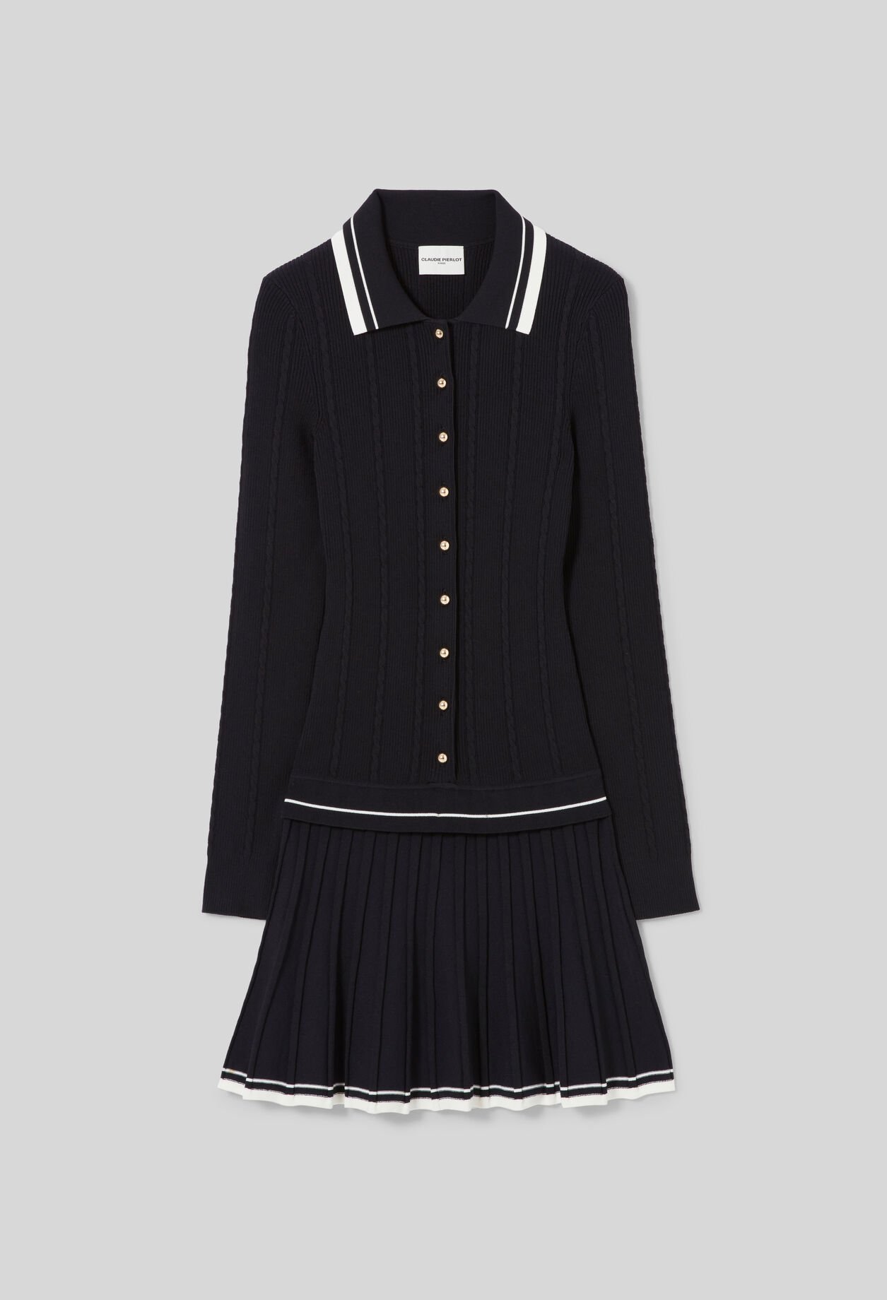 Robe maille chemise
