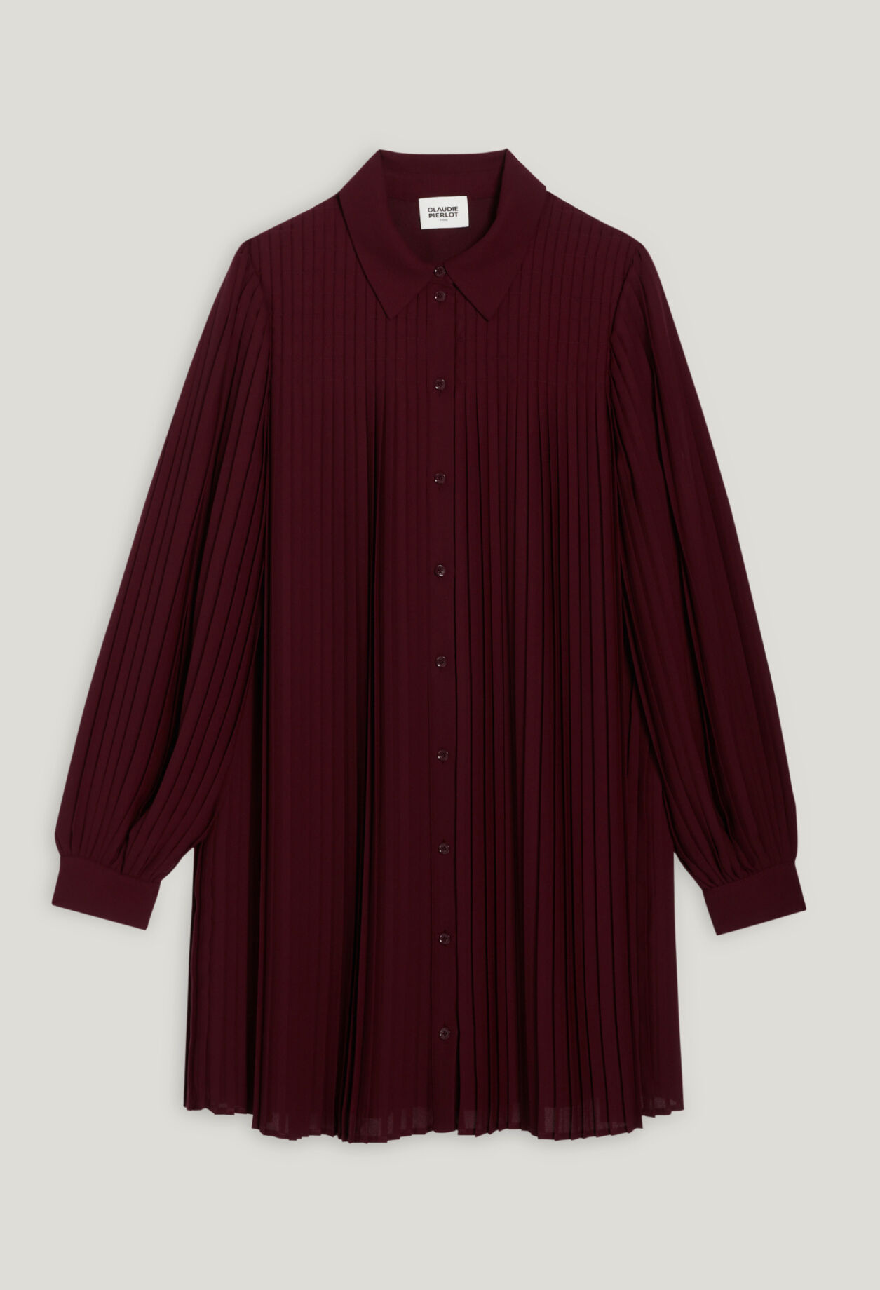 Robe courte plissée