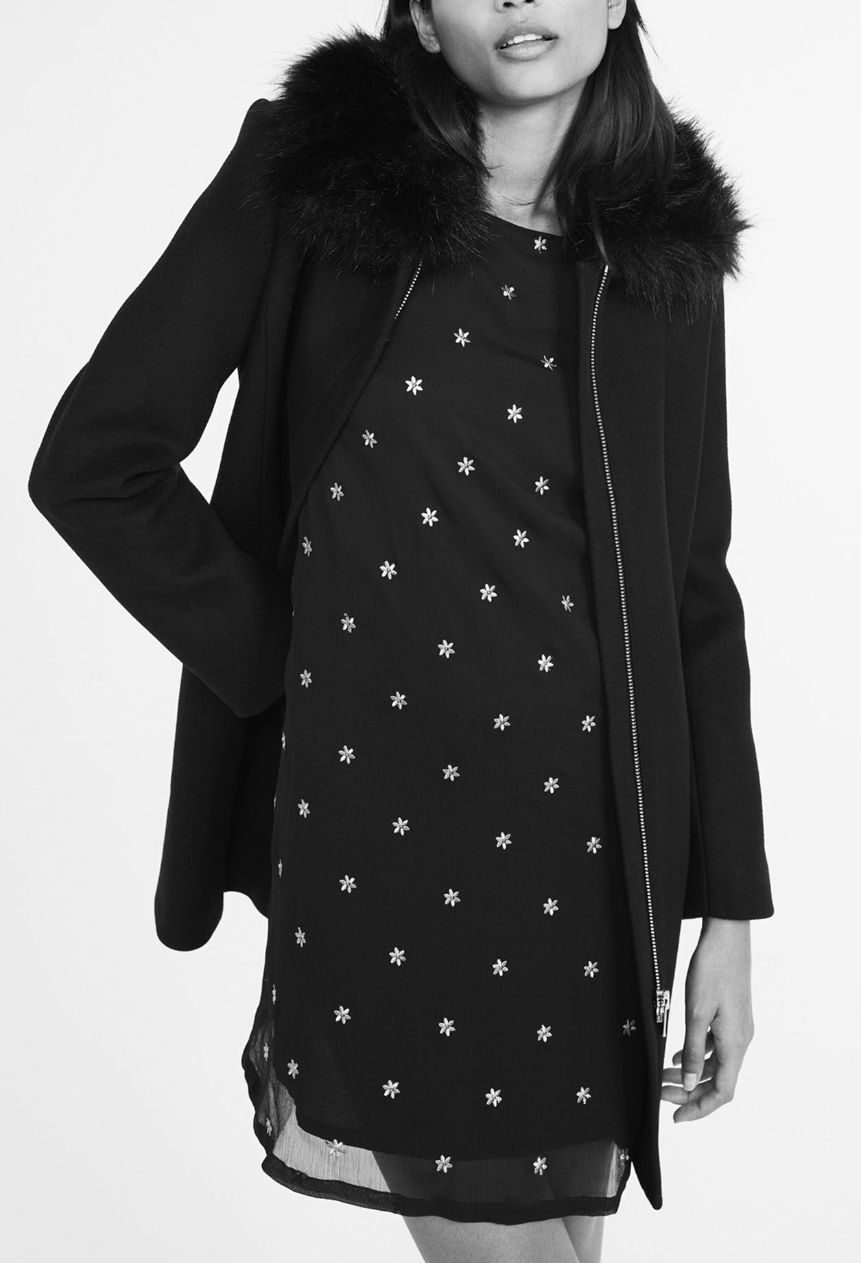 Manteau en laine et cachemire